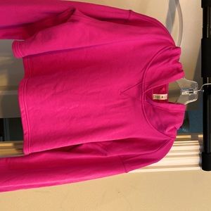 Lululemon pink crop hoodie size 14.